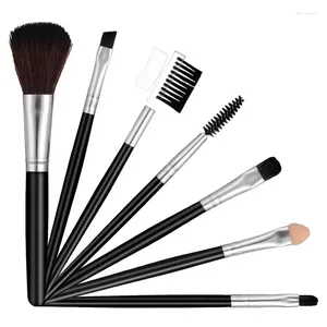 Makeup Brushes Foundation Brush Set Face 7pcs For Powder Make Up Teen Girls Travel