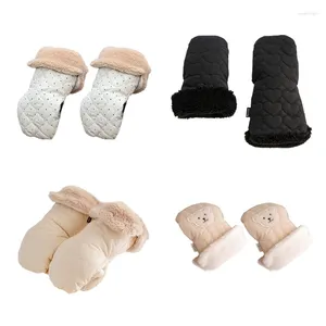 Stroller Parts Trendy & Warm Hand Protectors Waterproof Muff Gloves For Baby Strollers H37A