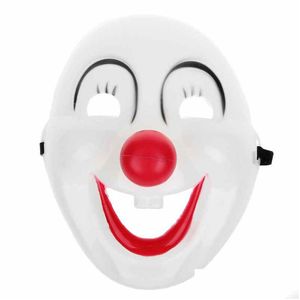 Parti Maskeleri Cadılar Bayramı Jester Jolly Cartoon Maske Maskesi Malzemeleri Venedik Mardi Gras Masquerade Balls Pvc Fl Yüz Erkek Palyaço Dro DH98D