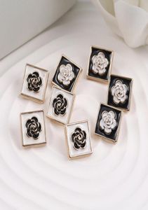 15mm Camellia Diy Sewing Buttons Metal Square Flower Button for Shirt Coat Sweater3426387