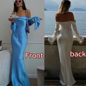 Vestidos casuais Casamento elegante para mulheres Festa de graduação branca noite noite longa dama de honra de luxo Roupas estéticas