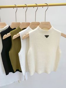 P-RA Moda Tasarım Kadın Kesme Örgüleri Tees Gömlekler Yelek Orijinal Stil Doğru Mektup Günlük T-Shirt Yaz Son Kadın Kızlar Seksi Tank Tops
