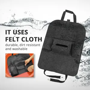 GM Rear Seat Storage Bag Organizer Trunk Elastic Felt Organizer 6 Pocket Organizer Trailer Accessories