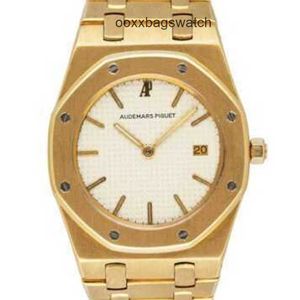 Audemar Pigue Watch Royal Oak Chronograph Watches Abby Face Cream Dial 18K Gold Ladies 'WN-7QCF