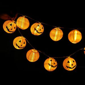 Decorazione per feste Halloween Prop Zucca Led String Light 10 Holder Bar Fairy Lights Christmas Festival Lamp Strip Piegato Drop Delive Dhd9B