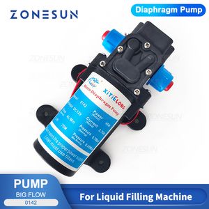 ZONESUN 4L Big Flow Water Diaphragm Pump Accessory For Liquid Filling Machine