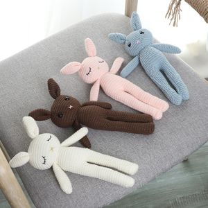Wholesale Woolen Rabbit Doll Wedding Doll Cute Children's Comfort Doll Company Gift Plush Rabbit