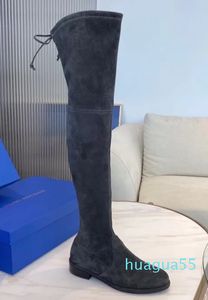 Высококачественные эластичные туфли из искусственной замши, женские сапоги выше колена Stuart Avenue City Weitzman