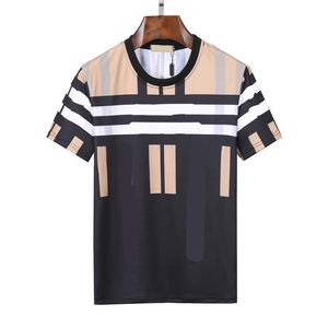 Uma marca europeia e americana designer sênior camiseta masculina nova manga curta feminina em torno do pescoço jaqueta jaqueta de tecido de algodão puro carta impressão VERSA roupas M-3XL