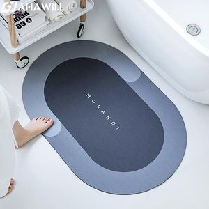 MATS AHAWIL LBATH MAT SUPER ABSONGENTソフトダイアトムマッドラグノンズスリップクイックドライバスルームカーペット掃除が簡単な家庭用床マットセット