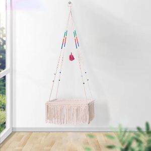 Mats Hanging Cat Litter Lace Cat Bed Swing Tapestry Pet Bed Cotton Rope Swing Hanging Chair Boho Kitten Hammock