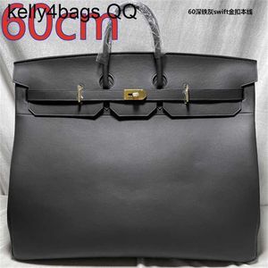 Designer Hac 60 Cm Genuine Leather 10a Handmade Large Capacity Leather Travel Domineering Men's Bag