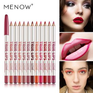 Läpppennor 12Colors/Set Waterproof Lip Liner Pencil Brand Professional Långvarig fuktgivande lipliner Läppar Makeup Tools for Women 231128