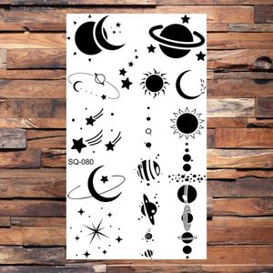 Tattoos Colored Drawing Stickers Black Lips Temporary Tattoos For Women Men Realistic Eye Skull Planet String Fake Tattoo Sticker Hand Body Tatoos Hot Sale SmallL23