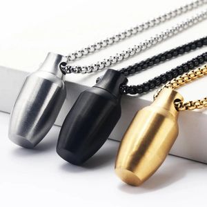 Hänge halsband punk öppen husdjur urn män rostfritt stål halsband hip hop gotiska kvinnor vän valentiner smycken gåva