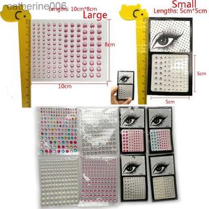 Tattoos Colored Drawing Stickers Makeup Diamond Eyes Face Festival DIY Body Crystal Gems Tattoo Adhesive Rhinestone Nail Art Decoration Acrylic Eyeshadow Sticker