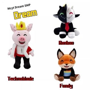 Plush Dolls Dream Ranboo Technoblade Toys Tubbo Fundy Pillow anime Yootuz محشوة