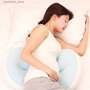 Maternity Pillows Adjustable Women Pregnant Pillow Side Sleeper Protect Waist Sleep Pillow Support U Shape Pregnancy Waist Pillow Bamboo Fiber Q231128