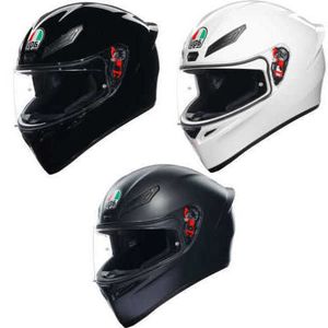 Capacete de designer AA AGV Capacetes completos para homens e mulheres Capacetes de motocicleta AGV K1 S ECE 22 06 Capacete de motocicleta de rosto inteiro Pinlock Ready Plain WN 3EAT R7PY