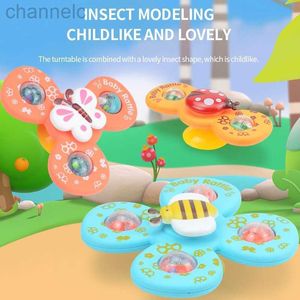 Bath Toys Suction Cup Spinner Toy. 3PCS Windmill Cartoon Animal Hand Spinning .Sensory for Baby Toddlers Birthday Gift