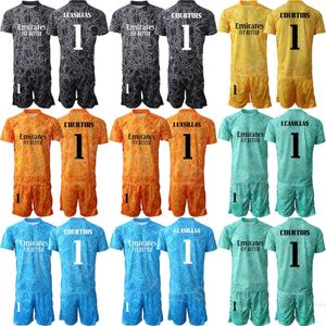 Club Team 22/23 Mens Soccer GK Iker Casillas Jersey Set Goleiro Manga Longa Keylor Navas Paco Buyo Kepa Arrizabalaga Andriy Lunin Courtois Camisa de Futebol HuangMa