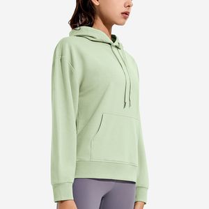 Designer Als Sports Jacket Women's Autumn and Winter Training Yoga Long-sleeved Fitness Suit Top Hooded Sweater