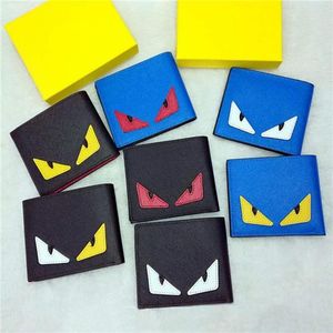 Najwyższej jakości projektant marki torebka małe portfel Monster Krótki miękki portfel Portfel Karta Karta kredytowa Cool Folding Designer Portfels290y