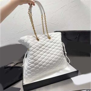 Chic Y-Letter Designer TOTE Bag luksusowe teczki damskie proste łańcuchowe ramię designer torebka wysokiej jakości skórzane torby na zakupy lady mody 230715