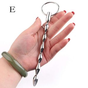 Sex Toy Massager 304 Stainless Steel Beaded Urethral Sounds Penis Plug Insert Sounding Rods Toys for Men Stimulators Beads