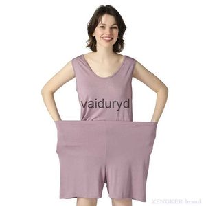 家庭用衣料品女性夏のカジュアルベストルーズプラスサイズパジャマセット大きなカラーハイエラスティックコットン快適なスーツ7xl 140kgvaiduryd