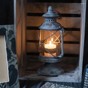 Candle Holders Windproof Glass Jar Holder Classics Bedroom Wall Sconce Antique Bougeoir Pour Mariage Wedding Decoration