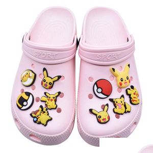 Accessori per cartoni animati Ciondoli anime all'ingrosso Simpatico elfo fantasma Scarpa Decorazione in PVC Fibbia Gomma morbida Zoccolo Consegna veloce Drop Ship Baby Kid Dhwjv