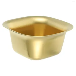 Bowls Stainless Steel Bowl Home Dessert Holder Multi-function Salad Serving Mixing Square Snack Container Simple