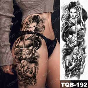 Tatuaggi Adesivi colorati per disegni Adesivo per tatuaggio temporaneo impermeabile Tigre Volpe Alice nel Paese delle Meraviglie Flash Tatto Uomo Colore Body Art Grande manica finta Tatoo DonnaL231