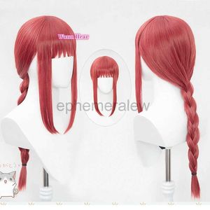 Costumi anime Chainsaw Man Cosplay Parrucca Makima Chainsaw Man Makima Costume cosplay Donna Ragazza Parrucca Mange Hair Anime Cosplay + un berretto parrucca zln231128