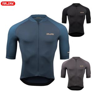 Radsport-Shirts Tops Herren Radtrikot RAUDAX Hochwertige Radsport-Rennrad-Shirts Radsportbekleidung Maillot Sommer MTB Ropa Ciclismo Uniform Kit 231127