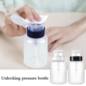 Storage Bottles Nail Polish Remover Bottle UV Gel Press Art Clean Empty Pump Liquid