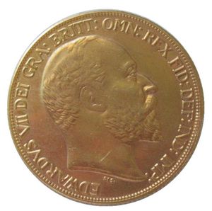 Raro rei 1905 Edward VII Matt Proof Gold Double Sovereign Frete grátis
