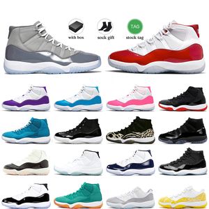 aaa+ Top OG Retros Jumpman 11 Basketball Shoes J11 Cherry 11s Cool Grey Neapolitan Midnight Navy Bred Women Mens Retros Sports Trainers Low Snakeskin Sneakers 36-47