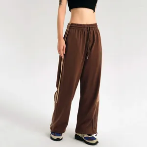 Women's Pants Women Oversized High Rise Side Striped Joggers With Drawstring Cuff