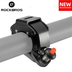 Bike Horns ROCKBROS Bicycle Bell Classical Stainless Cycling Horn Bike Handlebar Bell Horn Crisp Bicycle Horn Safety Bike Accessories 231127