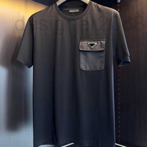 メンズTシャツデザイナーポケット刺繍短い袖のTシャツ男性女性ラウンドネックプルオーバーTシャツ綿メンズTシャツカジュアルTシャツショーツ1Uay