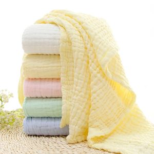 Koce Pluczanie 6 warstw Gazą Ręcznik kąpielowy Baby Otrzymanie koca Czysty bawełniany bąbelek muślinowy dzieci Swaddle śpiąca pościel 231127