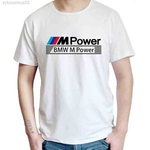 Tシャツ夏半袖衣類クラシッククールBMW男性スーパーカーTシャツ面白いカーシャツ3シリーズ進化