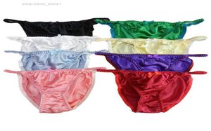 Tanga Seksi Yavorrs 8pcs 100 İpek Kadınlar039S Stil String Bikinis Panties S M L XL XXL G9GS9190750