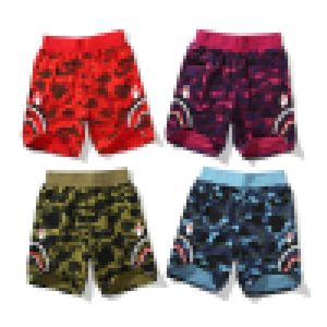 Ny A Bathing Ape Ba PE Camo Shark Shorts Side Beach