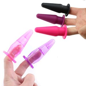Brinquedo sexual massageador bdsm silicone dedo anal brinquedos para homem ânus plug macio g-ponto estimulação linha vagina bunda 18 loja