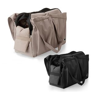 Bolsa transportadora para cães e gatos, bolsa respirável macia para animais de estimação pequenos e médios, bolsa de viagem respirável, bolsa de ombro leve para transporte ao ar livre