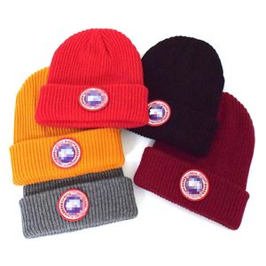 Modedesigner beanie skalle mössor designer stilig gås skalle cap brev vinter lyxiga mössor för män kvinnor varm ull hatt canada unisex gåva