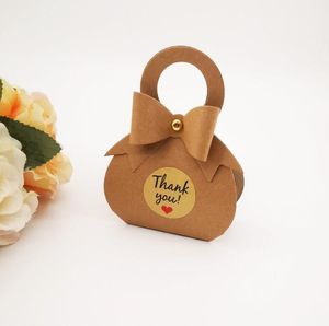Brown Kraft Wedding Favor Box and Bags Chocolate Candy Boxes for Wedding Baby Shower Birthday Guests Favors Event Party